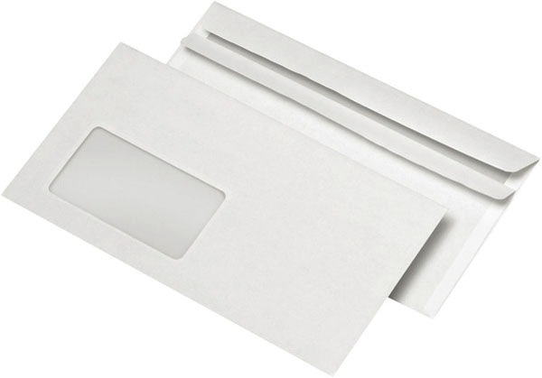 Actual product image Mailmedia Envelopes DIN long, self-adhesive, FSC (110 x 220 mm, 1000 x)