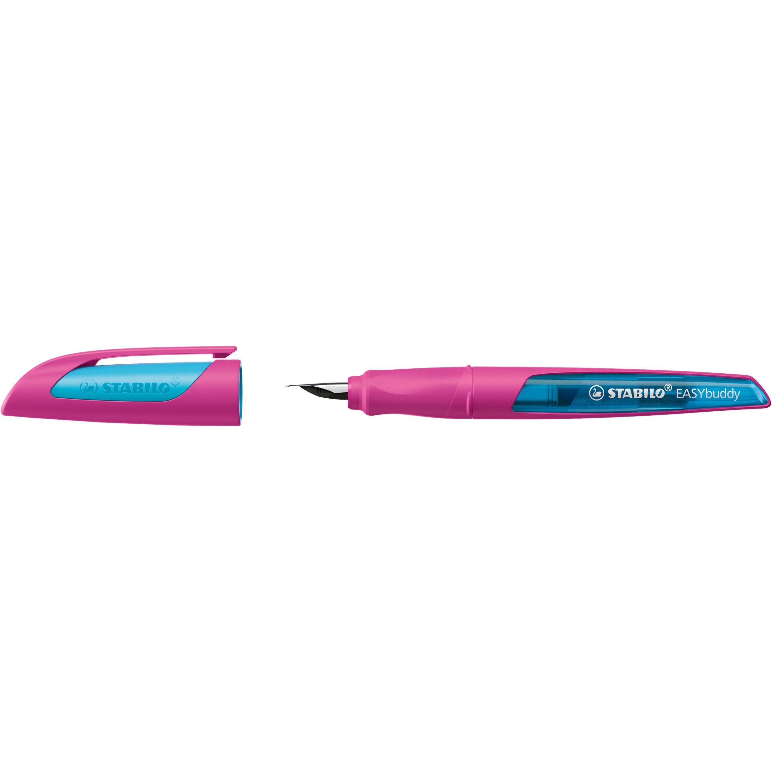 STABILO, Schreibstifte, Fllhalter EASYbuddy M, Rechtsh„nder, pink/hellblau (Hellblau, Pink, 1 x)