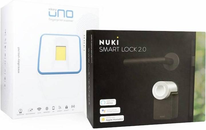 Actual product image Ekey UNO 200124 Fingerprint access system plus door lock drive surface-mounted 8.4 V