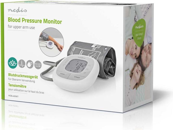 Image du produit Nedis Tensiomètre à bras blanc
