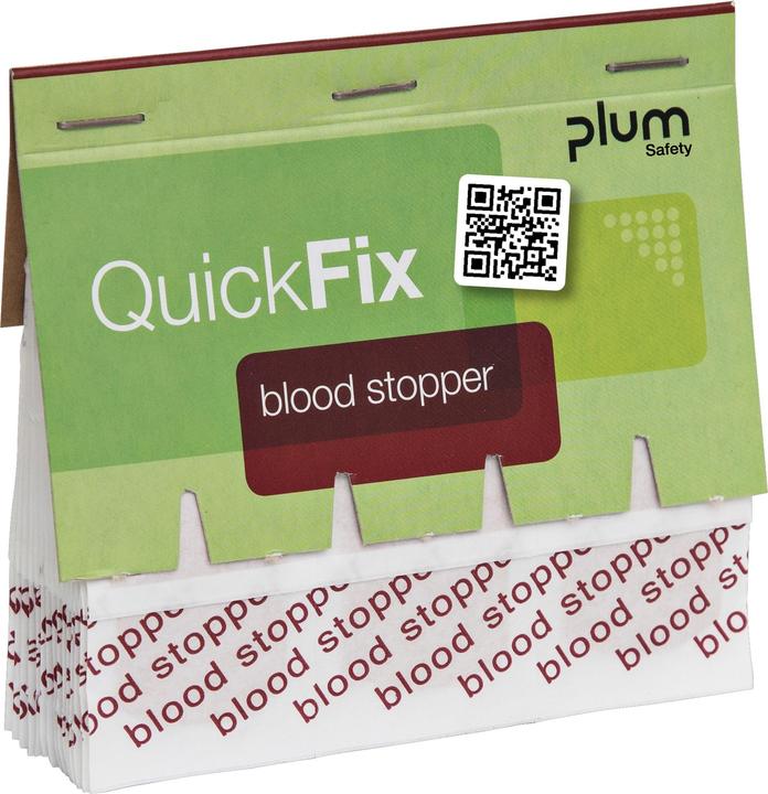 Plum Pflasterstrips QuickFix Blood Stopper, Nachfüllpack f. Spender, m. Alginatfasern (45 x)