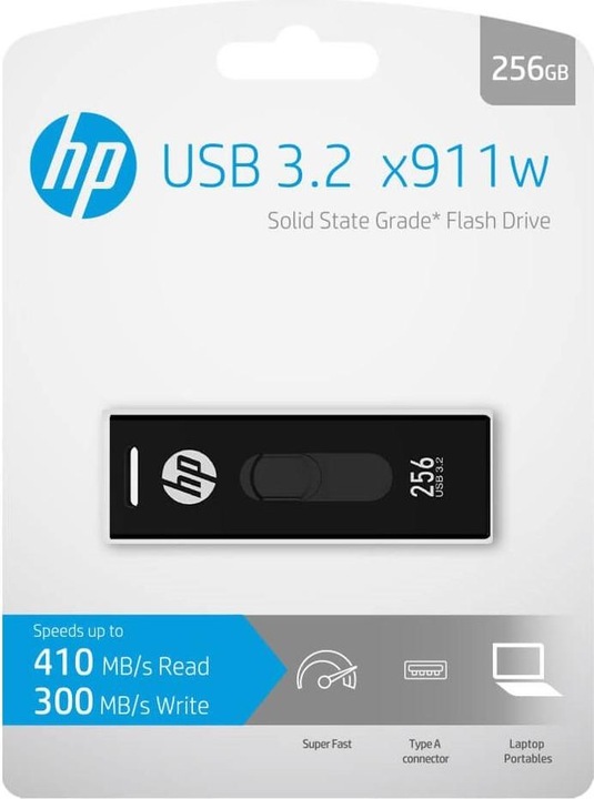Image du produit HP Lecteur flash USB USB Type-A 3.2 Gen 1 (3.1 Gen 1) Noir (256 Go, USB-A, USB 3.2)