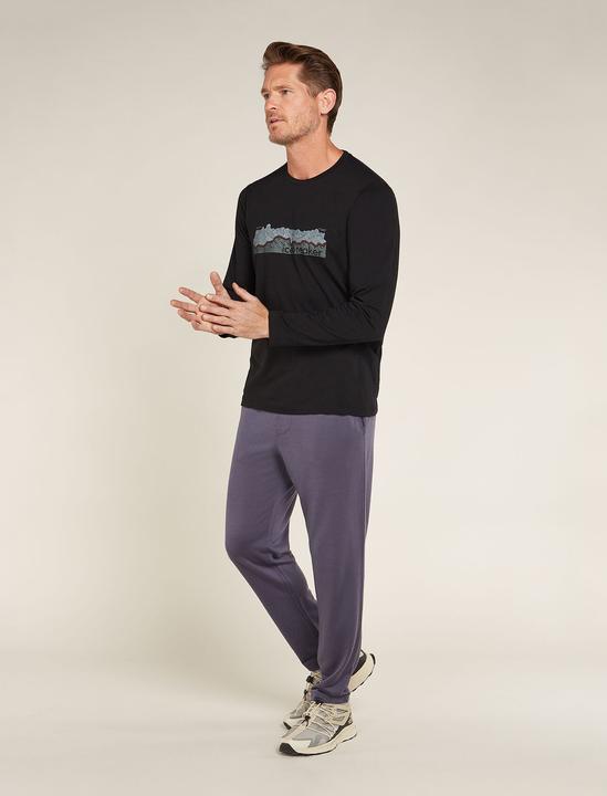 Immagine prodotto Icebreaker Uomo Merino Blend Central Classic LS Tee Haute Route (S)