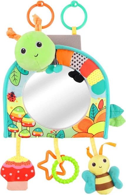 Immagine prodotto Activity Board Giocattolo da seggiolino con specchio per neonati, con teether e crinkle pape, divertente per i