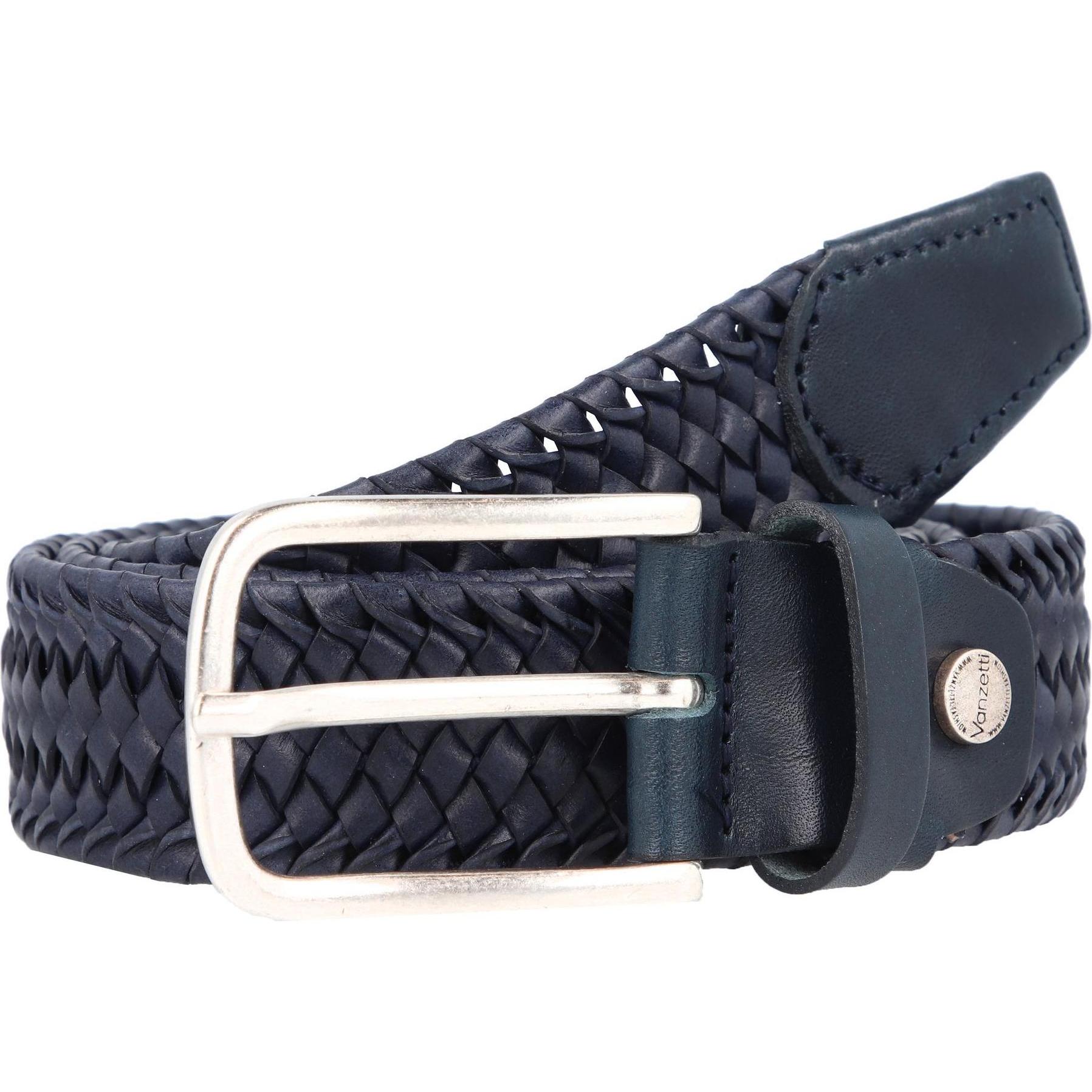 Vanzetti, Herren, Gürtel, Gürtel Leder, Blau, (85)
