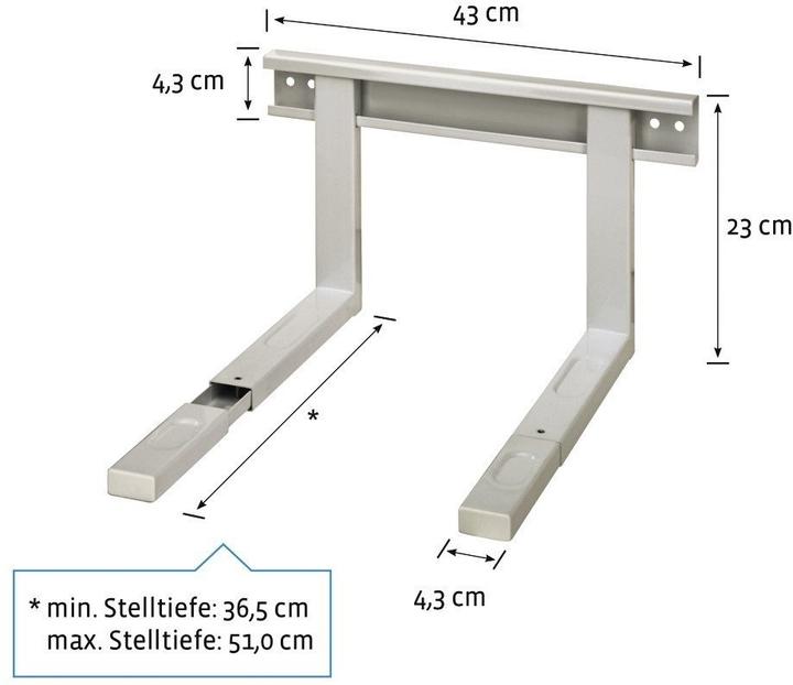 Image du produit Hama Support pour micro-ondes