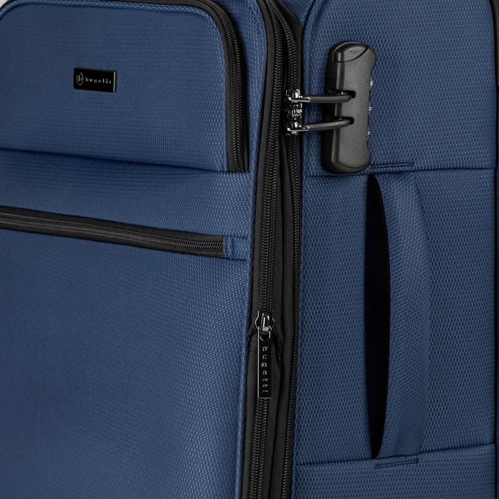 Actual product image Bugatti Valencia Soft 4 Rollen Kofferset 3-teilig mit Dehnfalte (190 l)