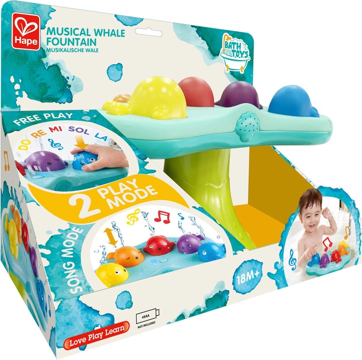Actual product image Hape Musical whales