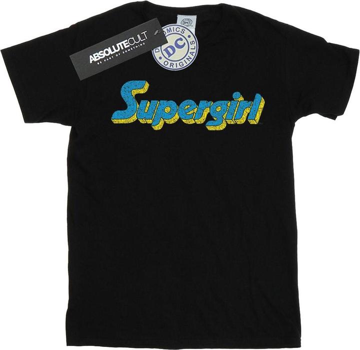 Supergirl Crackle Logo Maglietta Uomo (L)