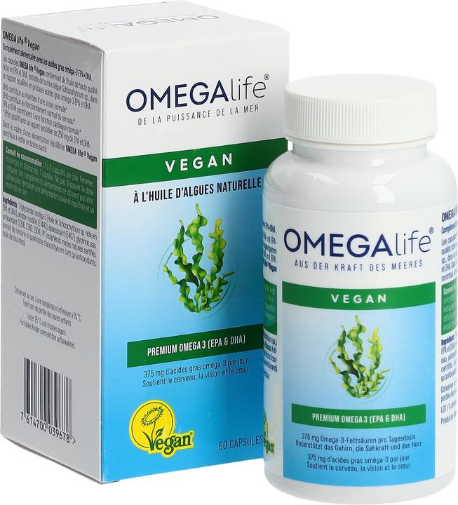 Actual product image Omega-Life Algae oil (60 pcs., Capsules, 63 g)