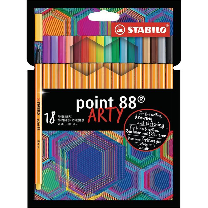 Produktbild STABILO Point 88 (Mehrfarbig, 18 x)