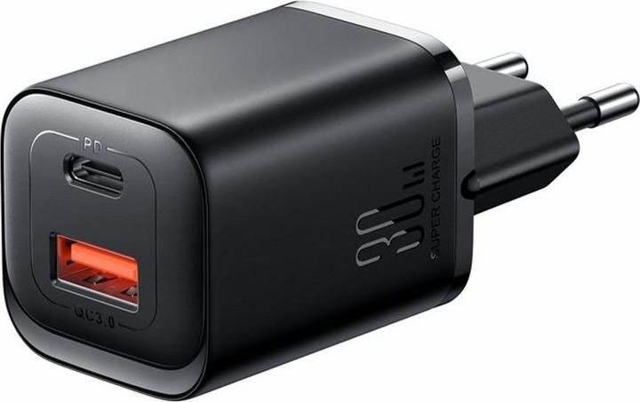 SIGN Dual-Port (A+C) Charger, 30W - Black (30 W, 2 ports)