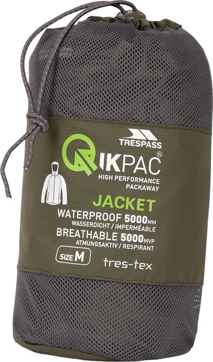 Actual product image Trespass QIKPAC X Unisex Shell Jacket (M)