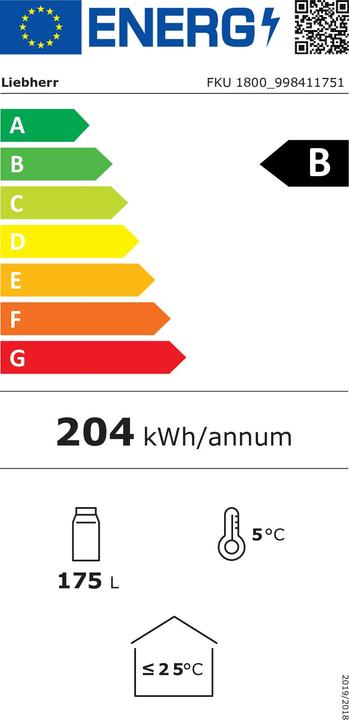 Energie-Label Liebherr FKU 1800-21 (175 l)