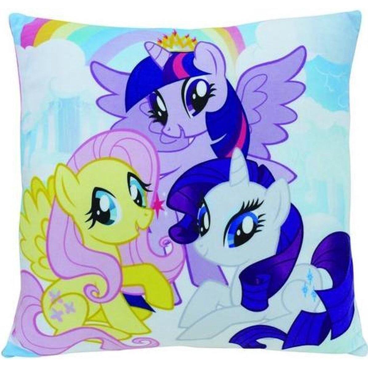 Jemini, Kinderkissen, bedrucktes quadratisches kissen kind my little pony (34 x 34 cm)