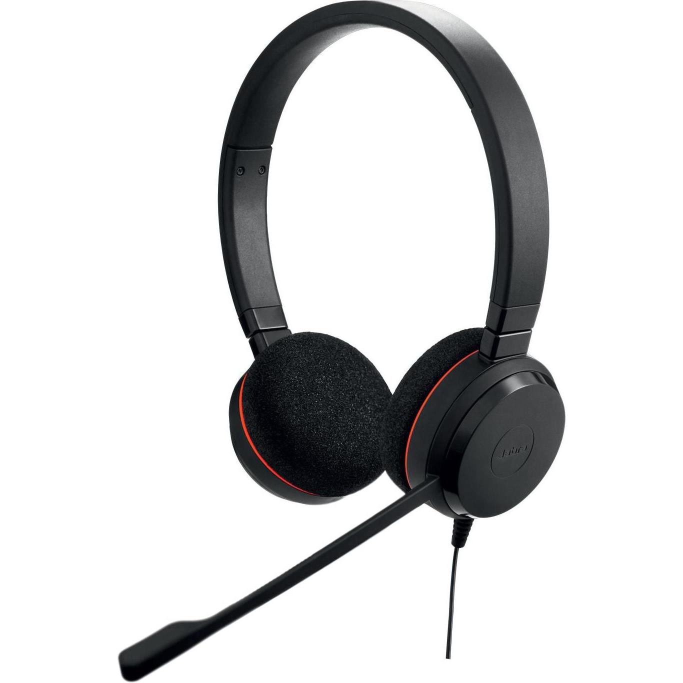 Jabra Nero Evolve 20 Ms (Cablato, Usb-C, Team Microsoft), Cuffie Da Ufficio,