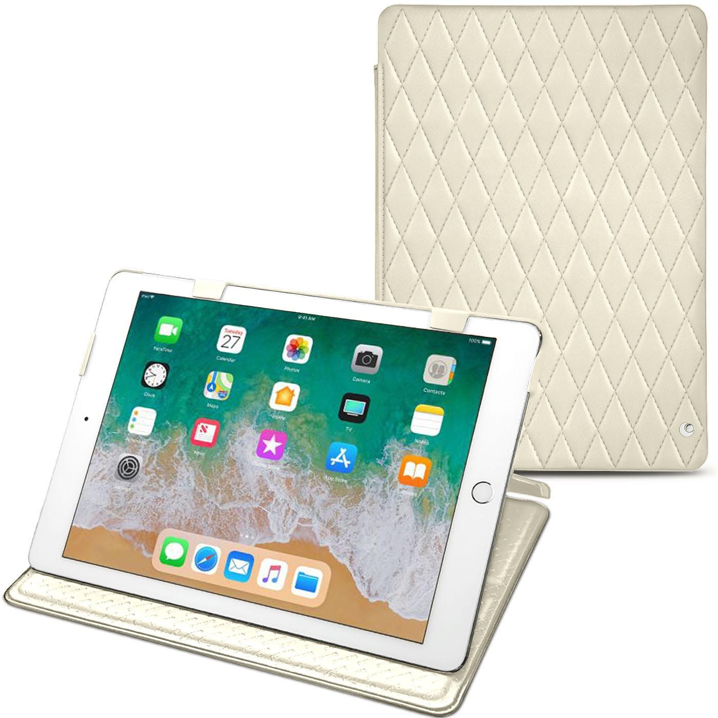 Noreve Lederschutzhülle horizontal (iPad 9.7), Tablet Hülle, Weiss