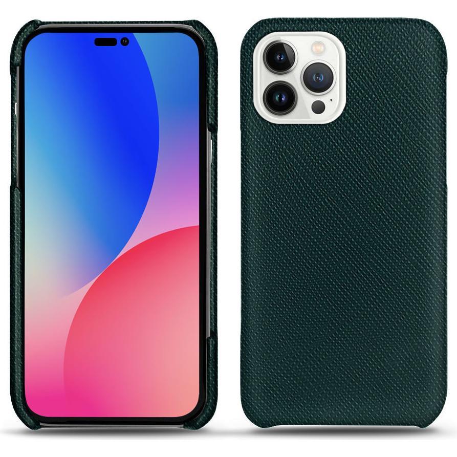 Noreve Lederschutzhülle (Apple iPhone 14 Pro Max), Smartphone Hülle, Grün