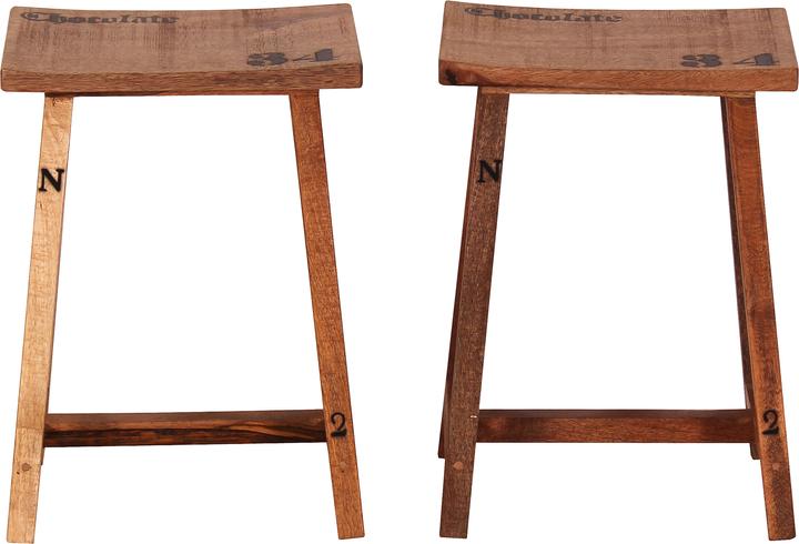 Produktbild SIT Möbel Klapptisch mit 2 Hockern Rustic natur (60 x 25 x 80 cm)