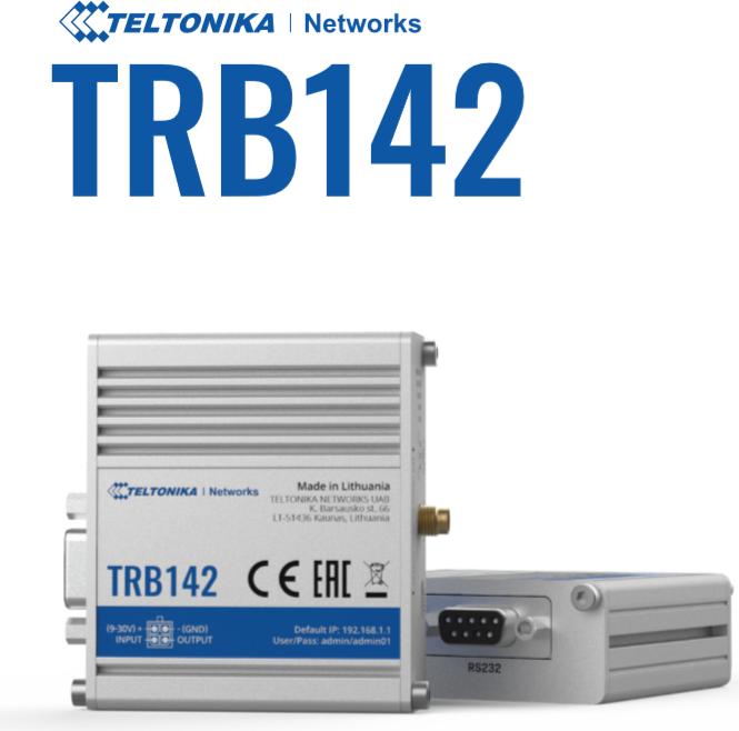 Produktbild Teltonika LTE-Industriemodem TRB142 RS232