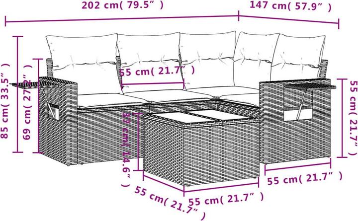Produktbild vidaXL Sandra