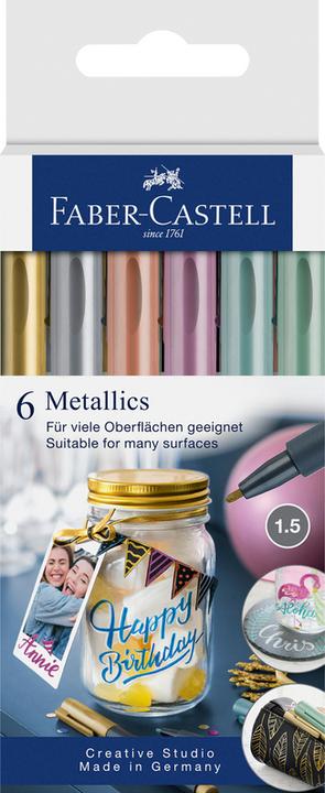 Produktbild Faber-Castell Metallics (Multicolor, 1.50 mm, 6 x)