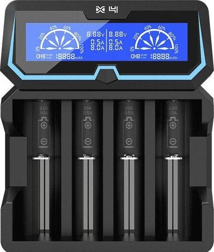 Actual product image Xtar Battery charger for X4 18650 AA AAA cells Ni-MH Li-Ion 4 places (1 pcs., 12650, 13500, 13650, 14500, 14650, 16340, 16650, 17335, 17355, 17500, 17650, 17670, 18350, 18490, 18500, 18650, 18700, 20650, 21700, 22650, A, Sub-C, AA, AAA, Battery + charger)