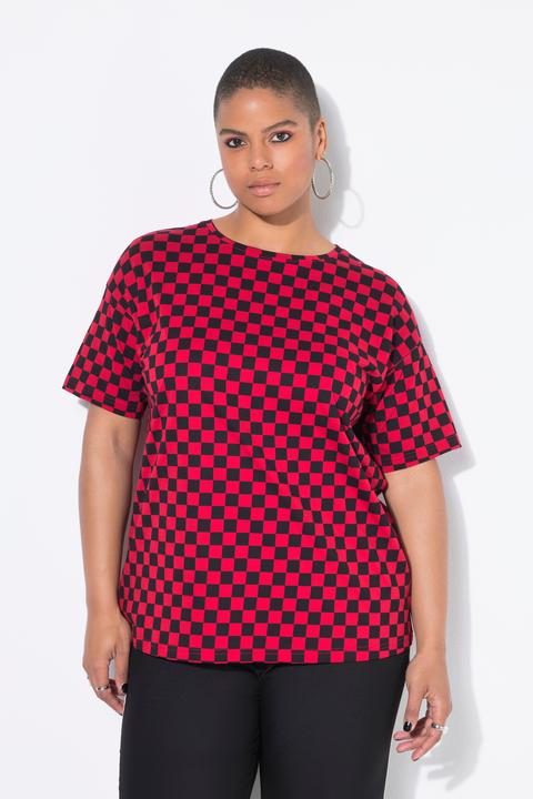 Actual product image Studio Untold Oversized Short Sleeve Checkerboard Tee (60)
