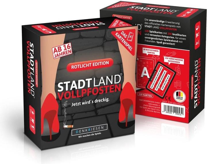 Image du produit Denkriesen Stad Land Vollpfosten - Jeu de cartes Red Light Edition (d) (Allemand, 3 - 6 Joueur)