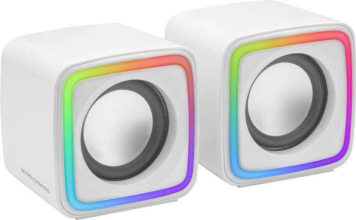 Mars Gaming Enceintes MSCube RGB (Blanc)