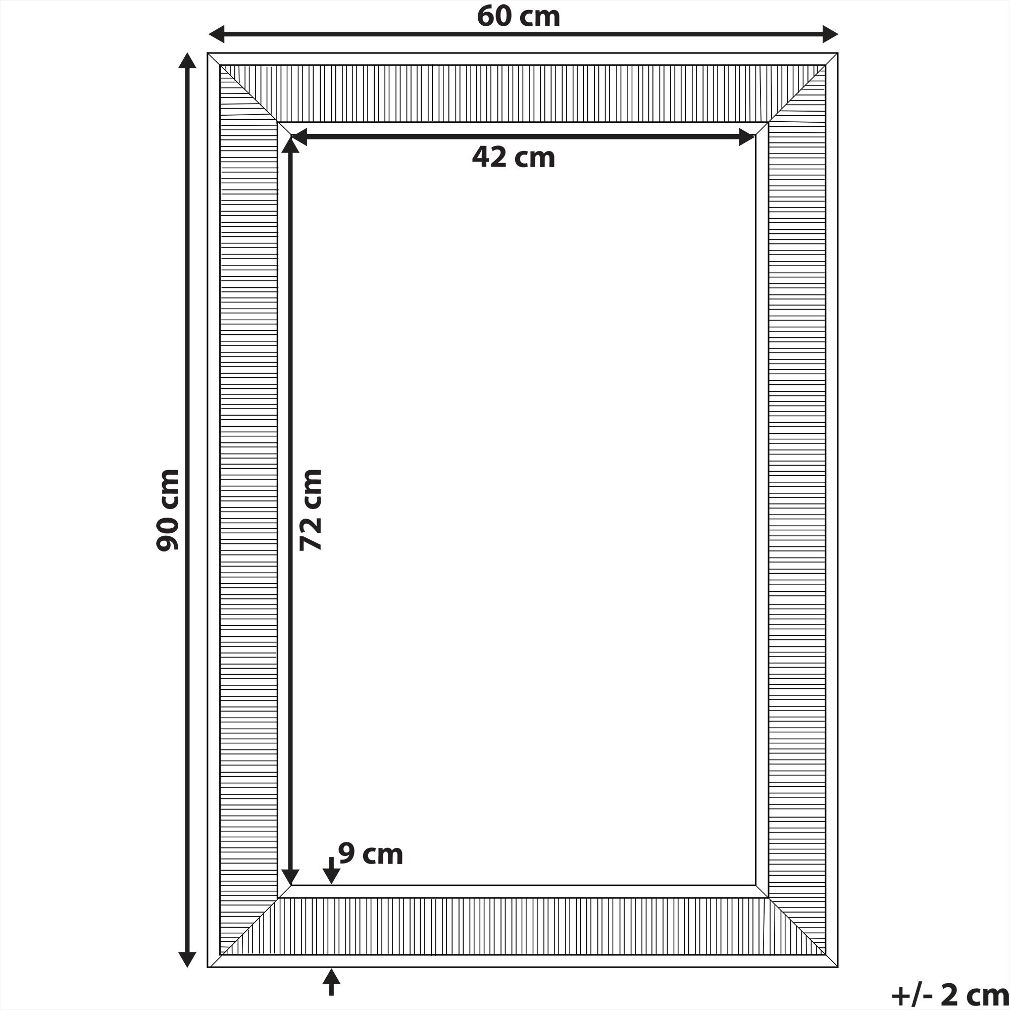 Thumbnail - Beliani, Spiegel, Cassis (60 x 90 cm)