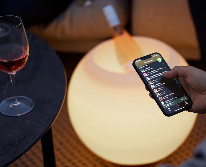 Actual product image Kooduu Sphere - Brushed silver (10 h, Rechargeable battery operated, Battery operated)