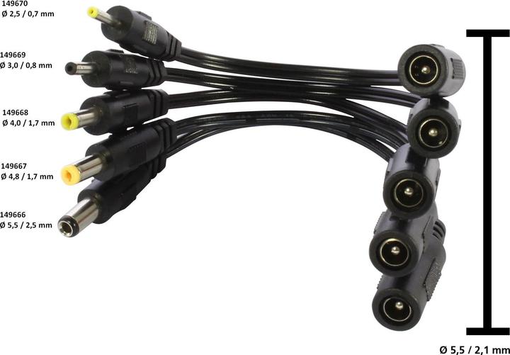 Produktbild Synergy 21 LED zub Hohlbuchse -> Hohlstecker Adapter 2,1 -> 1,7