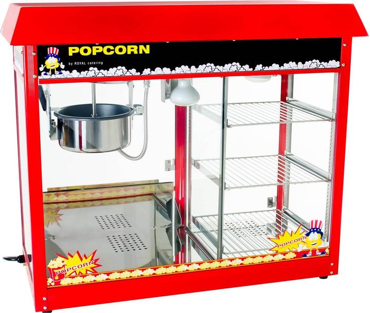 Produktbild Royal Catering Popcornmaschine Popcornmaker Popcornautomat 1700W 5kg/h beheizte Kammer rot