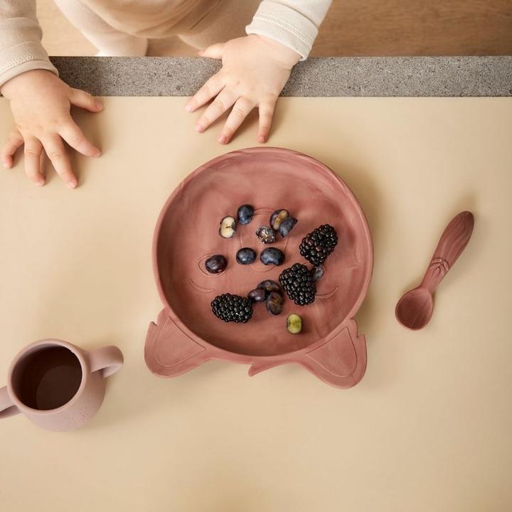 Actual product image Nuuroo Silicone Plate Set Koala Marble Red