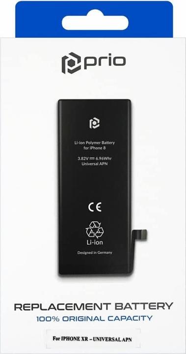 Actual product image prio Battery for Apple iPhone XR (Universal APN) (Rechargeable battery, Apple iPhone XR)
