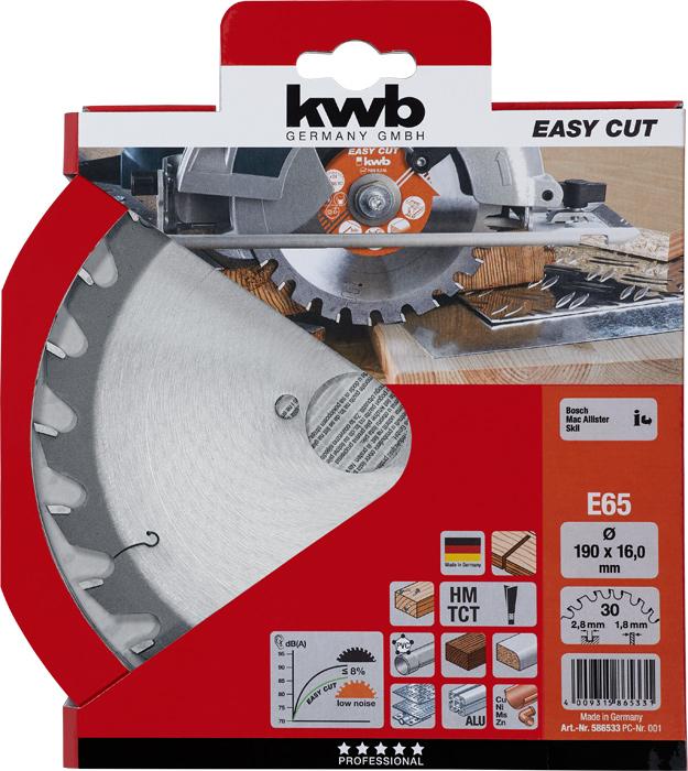 Produktbild kwb Kreissägeblatt Ø 190 x 16 Z30