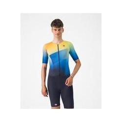 Castelli, Herren, Velotrikot, Free Sanremo 3 Suit Short Sleeve (M), Blau, M