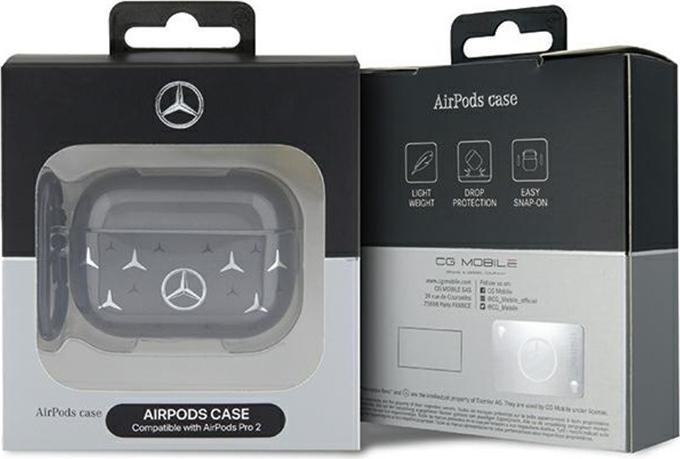 Immagine prodotto Mercedes-Benz Mercedes MEAP28DPMGS Coperchio AirPods Pro 2 czarny/nero Grande motivo a stella (Borsa per cuffie)