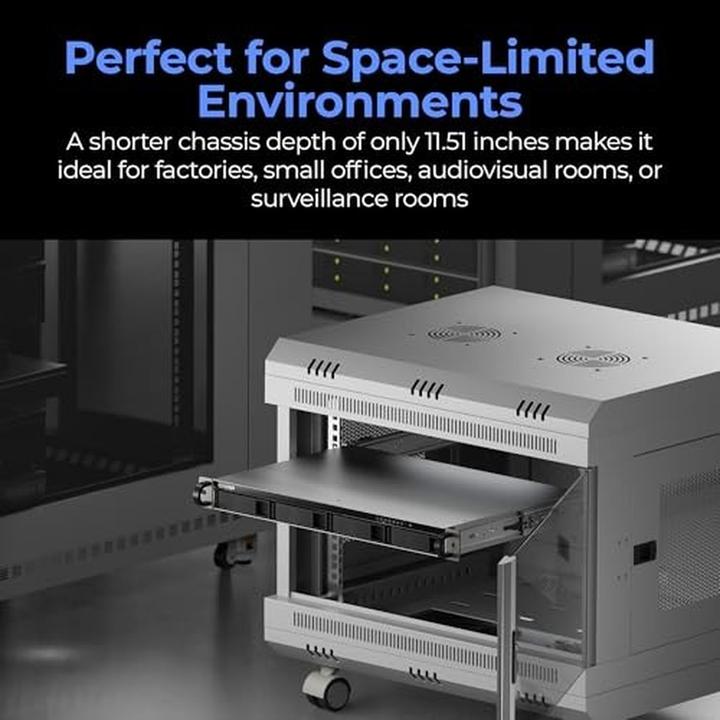 Image du produit QNAP 4-BAY QUAD-CORE 2.0 GHZ SD 1U