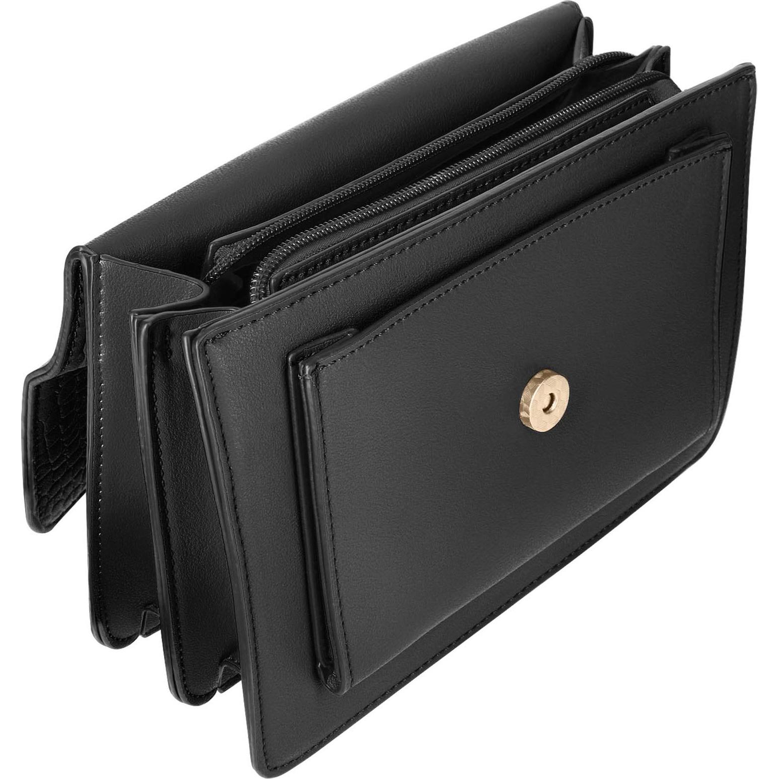 Thumbnail - Gallantry, Handtasche, Schwarze Metallic-Kettenhandtasche, Schwarz