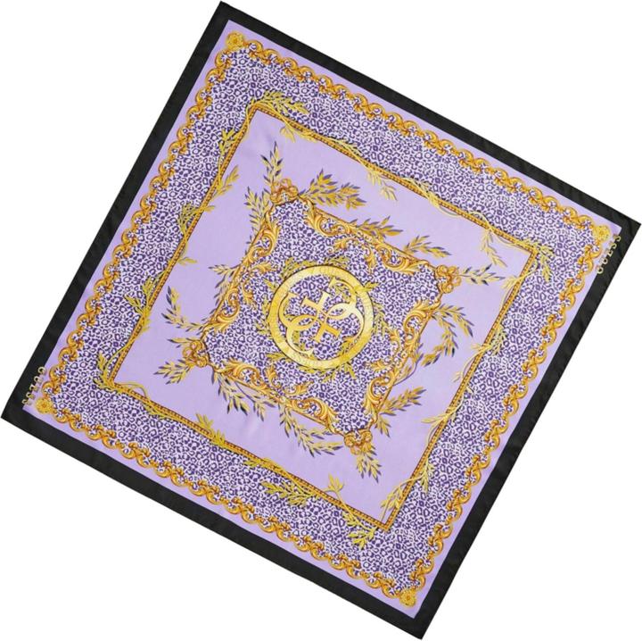 Guess Textile Scarf, Violet, 90 x 90, For Women