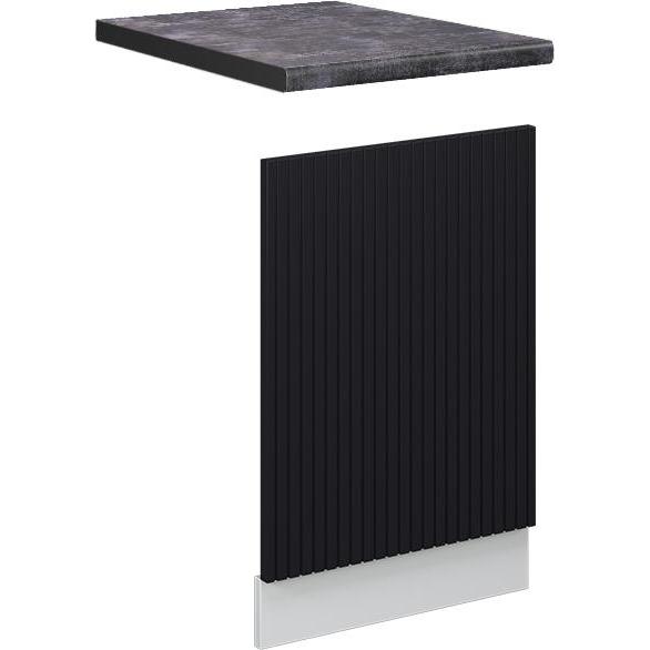 Vicco Frontblende Fame-Line, Geschirrspüler Zubehör, Schwarz