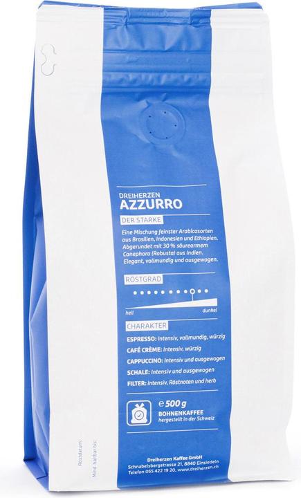 Image du produit Dreiherzen Café en grains 1kg (1000 g, Torréfaction moyenne)