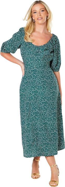 Image du produit Dorothy Perkins Womens/Ladies - Robe midi à encolure volantée et à pois (36)