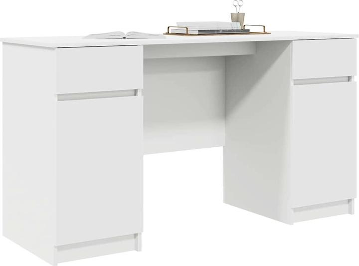 vidaXL Bureau Chêne Sonoma 140x49x76 cm Matériau dérivé du bois