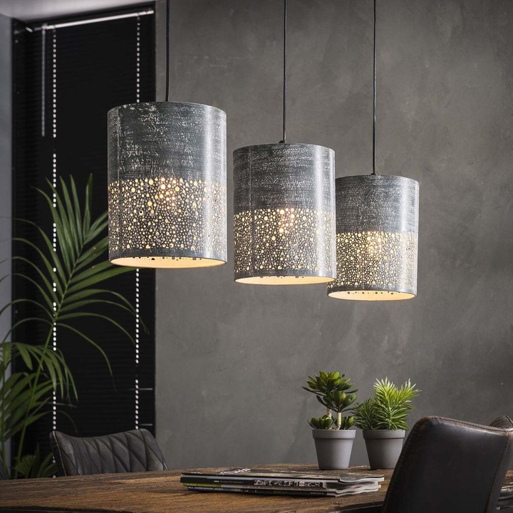 Immagine prodotto famlights Dante in Grigio E27 Barra a 3 luci (E27)