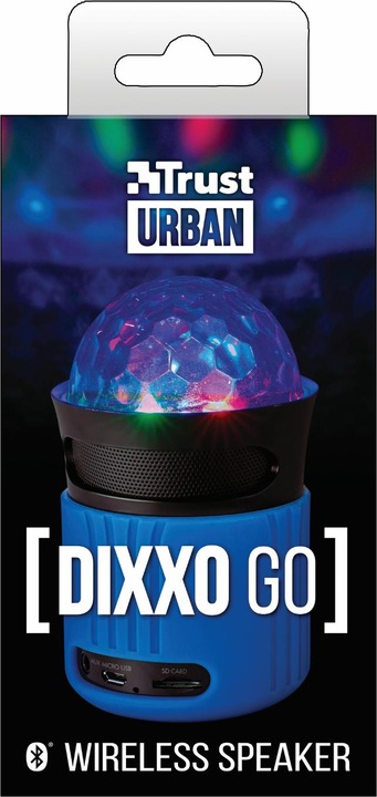 Actual product image Trust the Dixxo Go blue speaker (8 h, Battery operated)