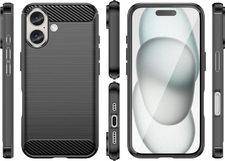 Produktbild Screenguard Carbon Brushed Hülle (Apple iPhone 16)