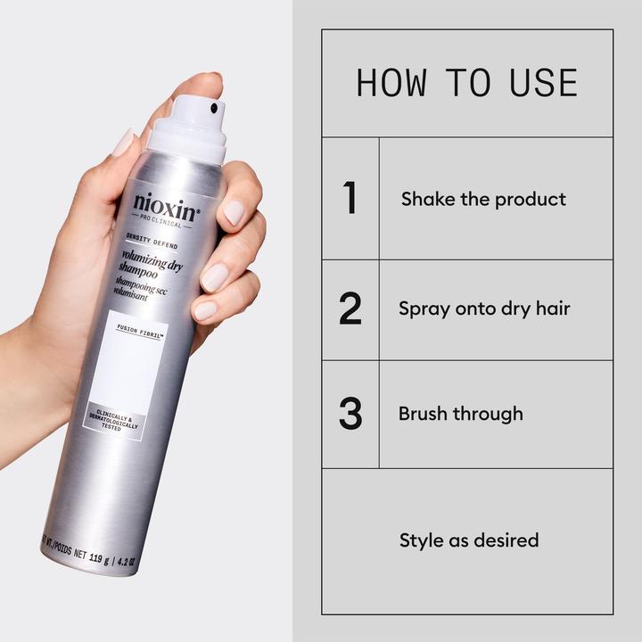 Actual product image Nioxin Density Defend Volumizing Dry Shampoo with Peppermint Oil 180ml (Dry shampoo, 180 ml)